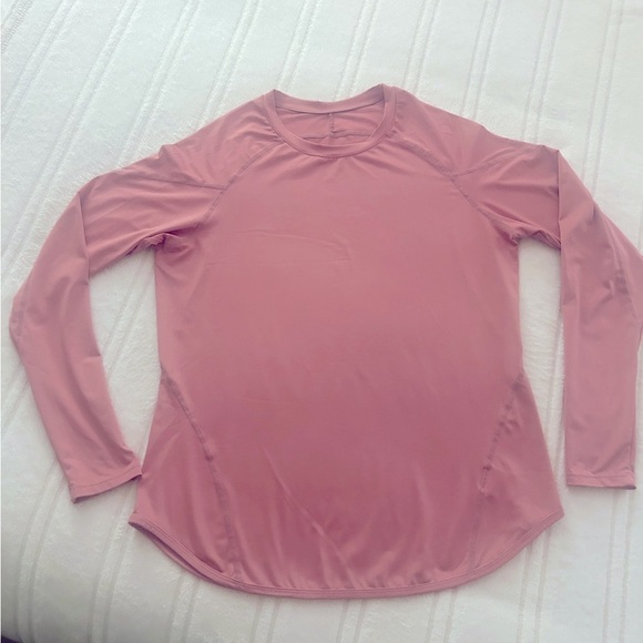 Pink Relaxed Work Out Long Sleeve Top - Picture 9 of 9